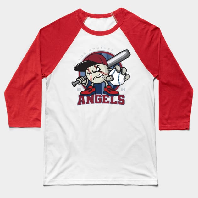 Los Angeles Baseball - 2024 Season Baseball T-Shirt by Nagorniak